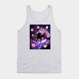 Panda Riding Unicorn Dinosaur in the Sweet Universe Tank Top